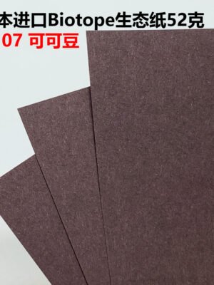 生态纸BIOTOPE52克107可可豆单色折纸手工纸特种纸两面同色