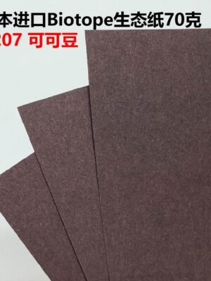 生态纸BIOTOPE70克207可可豆单色折纸手工纸特种纸两面同色