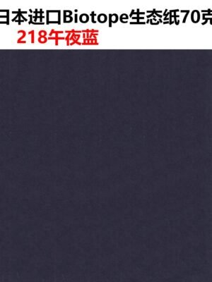 生态纸BIOTOPE70克218午夜蓝单色折纸手工纸特种纸两面同色