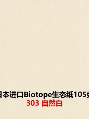 生态纸BIOTOPE105克303自然白单色折纸手工纸特种纸两面同色