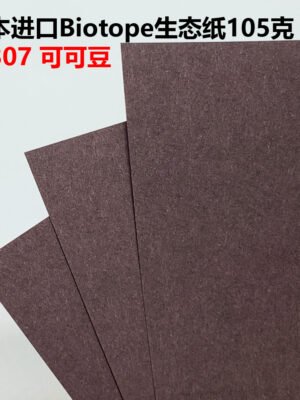 生态纸BIOTOPE105克307可可豆单色折纸手工纸特种纸两面同色