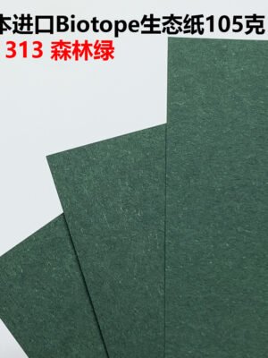 生态纸BIOTOPE105克313森林绿单色折纸手工纸特种纸两面同色