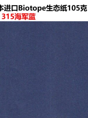 生态纸BIOTOPE105克315海军蓝单色折纸手工纸特种纸两面同色